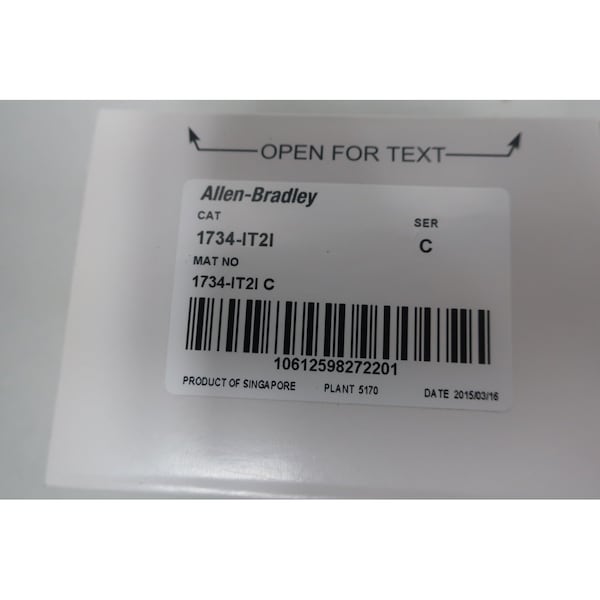 Allen Bradley Point I/O 2 Point Thermocouple Other Plc And Dcs Module - 1734-IT21
