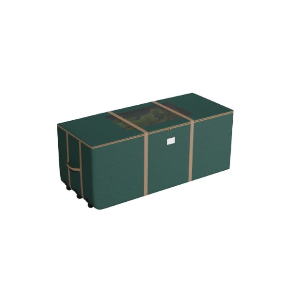 Hastings Home Hastings Home Rolling Christmas Tree Storage Duffel Bag for 9 feet Artificial Trees, Green Canvas - 692622UCA