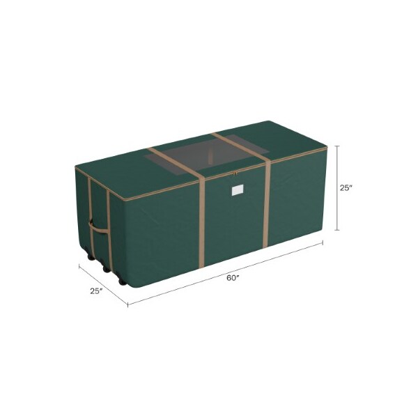 Hastings Home Hastings Home Rolling Christmas Tree Storage Duffel Bag for 9 feet Artificial Trees, Green Canvas - 692622UCA