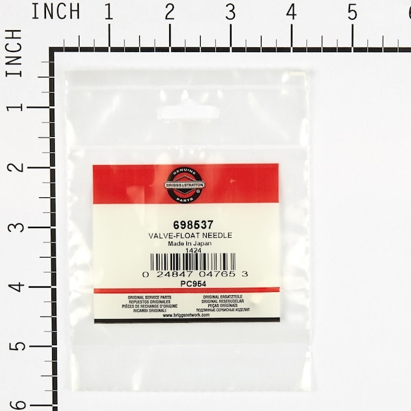 Briggs & Stratton VALVE-FLOAT NEEDLE - 698537