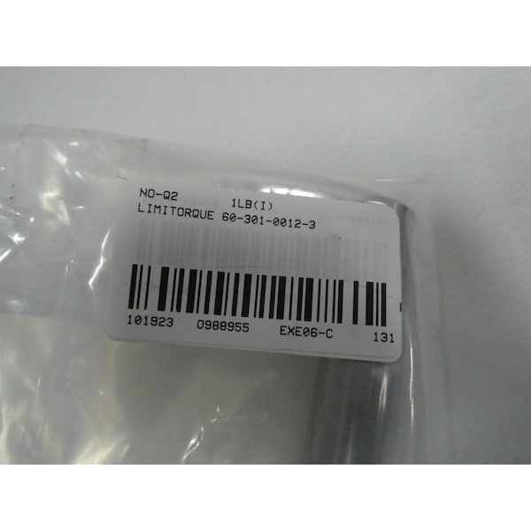 Limitorque WORM GEAR SHAFT SMB-0 GEAR REDUCER PARTS AND ACCESSORY - 60-301-0012-3