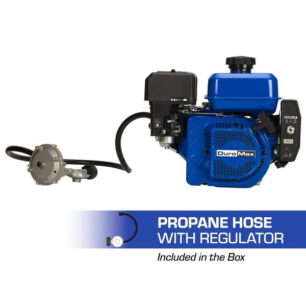 Duromax 212cc 3/4 in. Dual Fuel Propane Gasoline Portable Electric Start Engine - XP7HPX