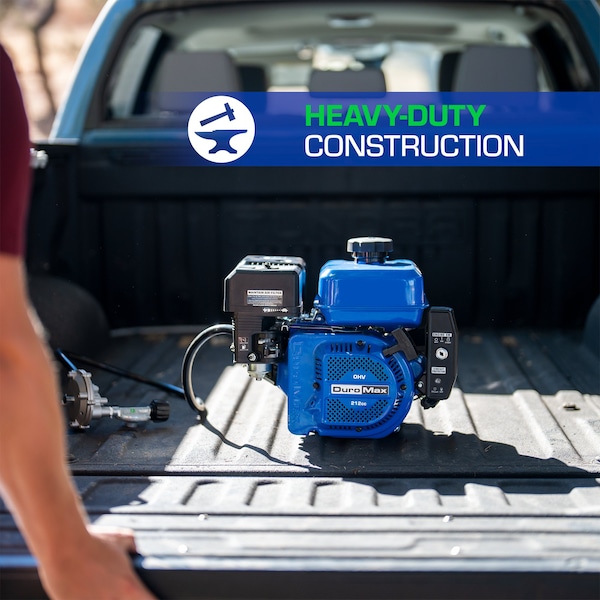 Duromax 212cc 3/4 in. Dual Fuel Propane Gasoline Portable Electric Start Engine - XP7HPX