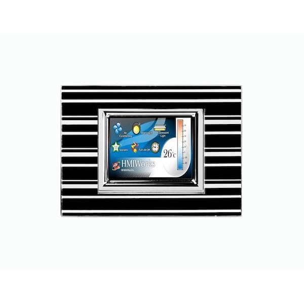 Icp Das 2.8'' High Resolution TFT Color Touch, support PoE and RS 485 Modbus RTU / TCP Black - TPD-283U-M3