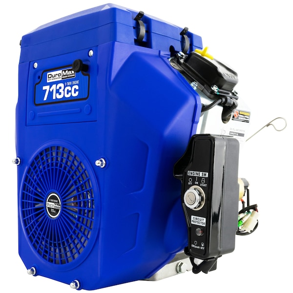 Duromax 713cc 1 in. Gas Multi-Purpose Horizontal Key Shaft Electric Start Portable Engine 50-State - XP23HPE
