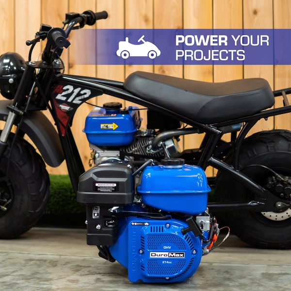 Duromax 274cc 1 in. Shaft Recoil/Electric Start Engine,  - XP9HPE