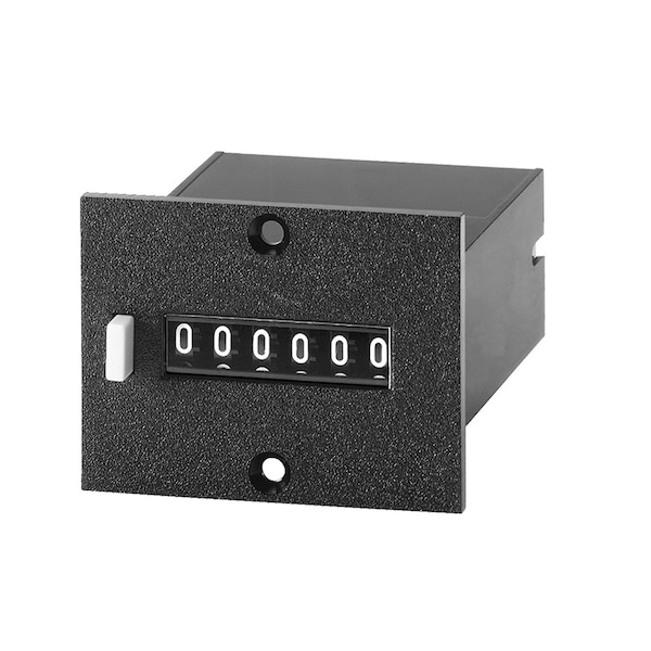 Trumeter 6D Elemech Ctr SprClip Pnl ERst 24vdc 25 Electromechanical Counter - MK1622/24DC/25CPS/TB