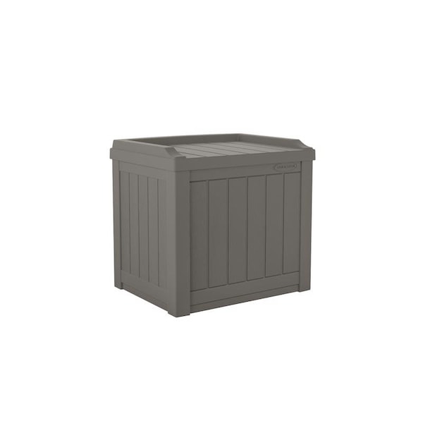 Suncast Suncast 22 in. W X 17 in. D Gray Plastic Deck Box with Seat 22 gal - SS601ST
