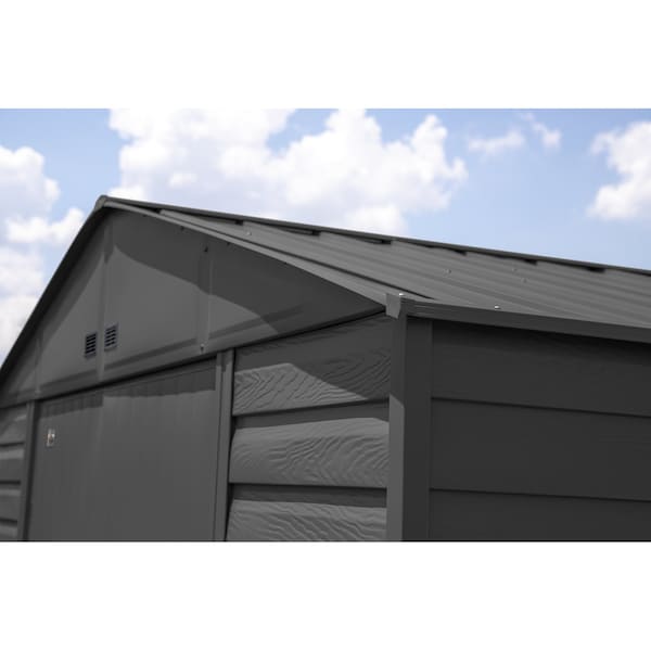 Arrow Storage Products Shed, Charcoal, Unassembled - SCG1012CC