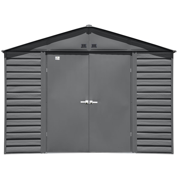 Arrow Storage Products Shed, Charcoal, Unassembled - SCG1012CC