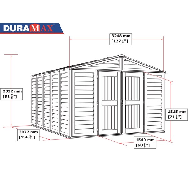 Duramax 10.5x13 Woodbridge Plus w/foundation - 40234