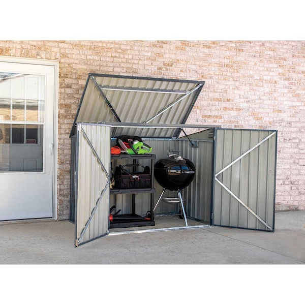 Arrow Storage Products 66.3 cu. ft. Steel Charcoal - STB63CC
