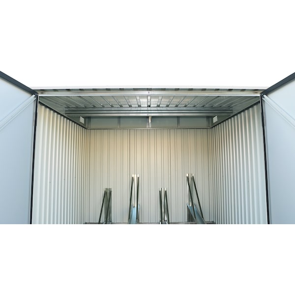 Duramax Bicycle Storage Shed Anthracite w/White Trim - 73051