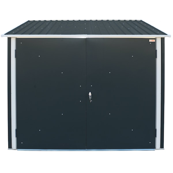 Duramax Bicycle Storage Shed Anthracite w/White Trim - 73051