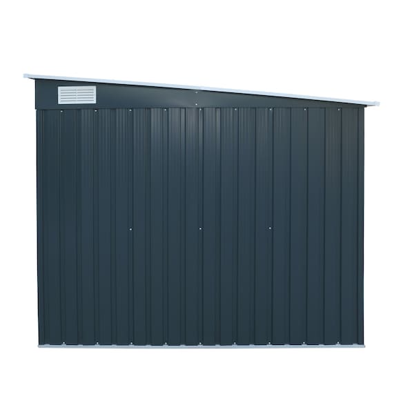 Duramax Bicycle Storage Shed Anthracite w/White Trim - 73051