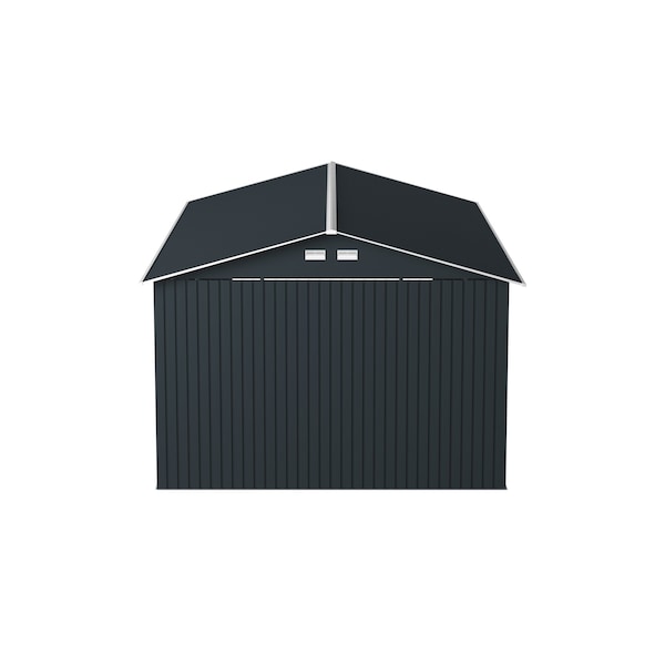 Duramax Imperial Metal Garage Dark Gray w/White 12x26 - 55151
