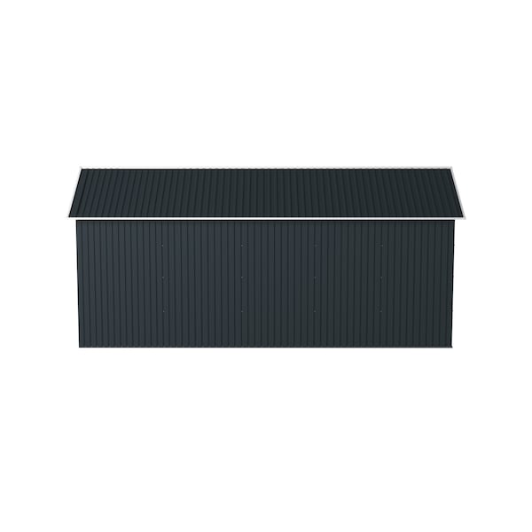 Duramax Imperial Metal Garage Dark Gray w/White 12x26 - 55151