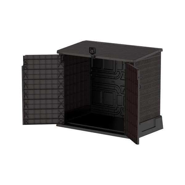 Duramax Storeaway 4 ft. 3 In. x 2 ft. 5 In. x 3 Ft 7 In. Resin Horizontal Storage Shed Brown - 86621