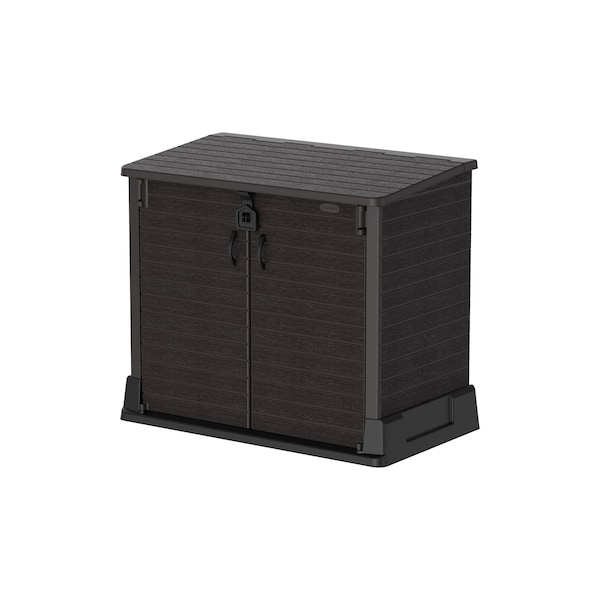 Duramax Storeaway 4 ft. 3 In. x 2 ft. 5 In. x 3 Ft 7 In. Resin Horizontal Storage Shed Brown - 86621