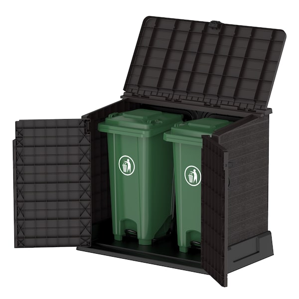 Duramax Storeaway 4 ft. 3 In. x 2 ft. 5 In. x 3 Ft 7 In. Resin Horizontal Storage Shed Brown - 86621