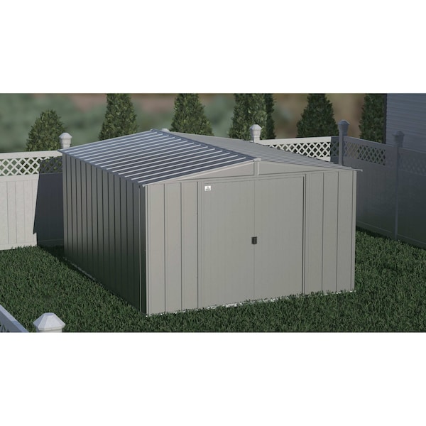 Arrow Storage Products Shed, Charcoal, Unassembled - CLG1012CC