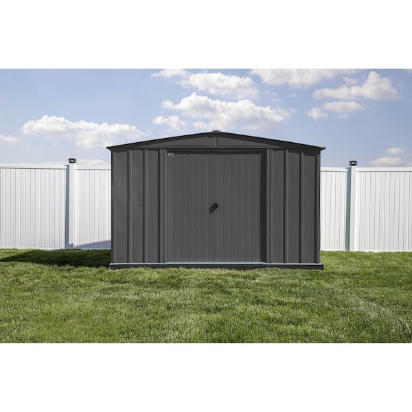 Arrow Storage Products Shed, Charcoal, Unassembled - CLG1012CC