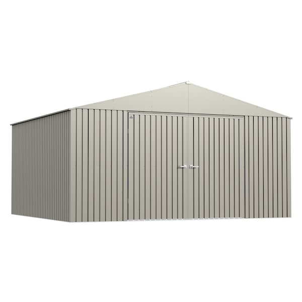 Arrow Storage Products Elite Steel Storage Shed, 14x12, Cool Grey - EG1412CG