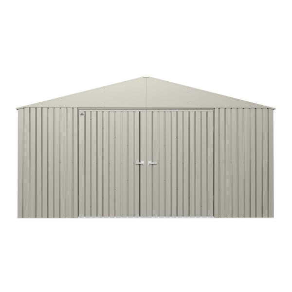 Arrow Storage Products Elite Steel Storage Shed, 14x12, Cool Grey - EG1412CG
