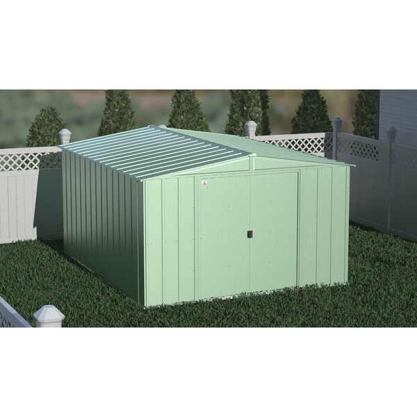 Arrow Storage Products 10x12 Classic Steel Storage Shed, Sage Green - CLG1012SG