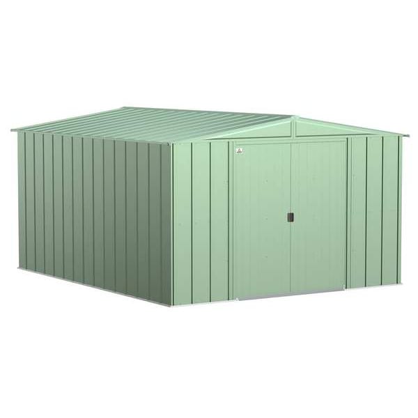Arrow Storage Products 10x12 Classic Steel Storage Shed, Sage Green - CLG1012SG