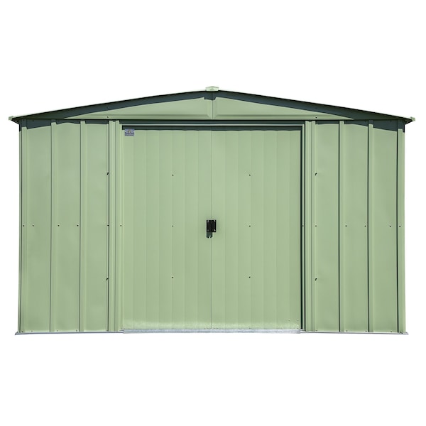 Arrow Storage Products 10x12 Classic Steel Storage Shed, Sage Green - CLG1012SG