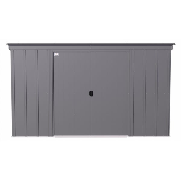 Arrow Storage Products Shed, Charcoal, Unassembled - CLP104CC
