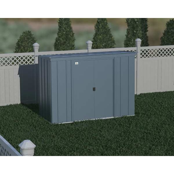 Arrow Storage Products 8x4 Classic Steel Storage Shed, Blue Grey - CLP84BG