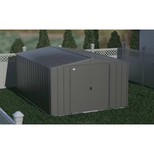 Arrow Storage Products Shed, Charcoal, Unassembled - CLG1014CC