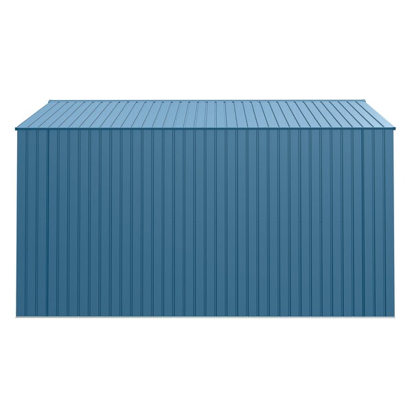 Arrow Storage Products Elite Steel Storage Shed, 14x12, Blue Grey - EG1412BG