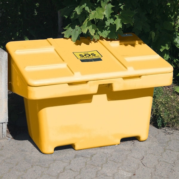 Techstar Plastics Techstar SOS Outdoor Storage Container - 11 Cu. Ft. - Yellow, 42 x 29 x 30 - SOS 11-YELLOW