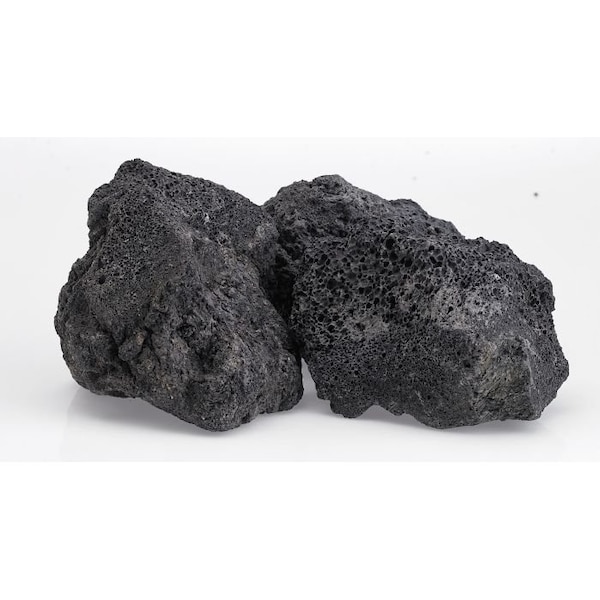 American Fire Glass Extra Large Black Lava Rock, 3 in - 6 in Stones, 10 lb Bag - LAVA-XXL-10