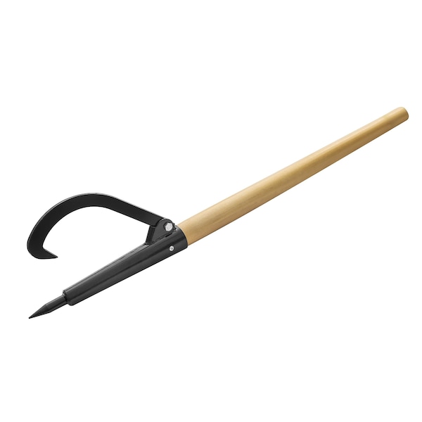 Earth Worth 49-Inch Log Peavey and Cant Hook Tool with Wood Handle - 83-DT5221