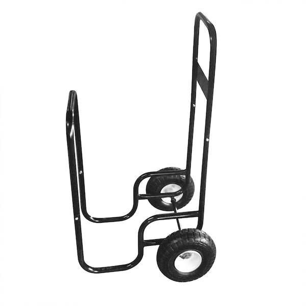 Earth Worth Rolling Firewood Rack Log Cart, Black - 83-DT5199