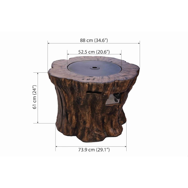 Sunbeam Pioneer Fire Pit in Thermoset Resin - 9799