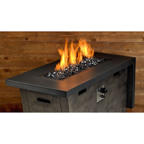 American Fire Glass 1/2 in Black Luster Cubes, 10 Lb Bag - AFF-BLKLST12-2-10