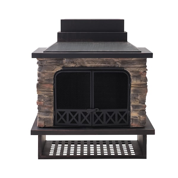 Sunjoy Farmington Wood Burning Fireplace - A304001100