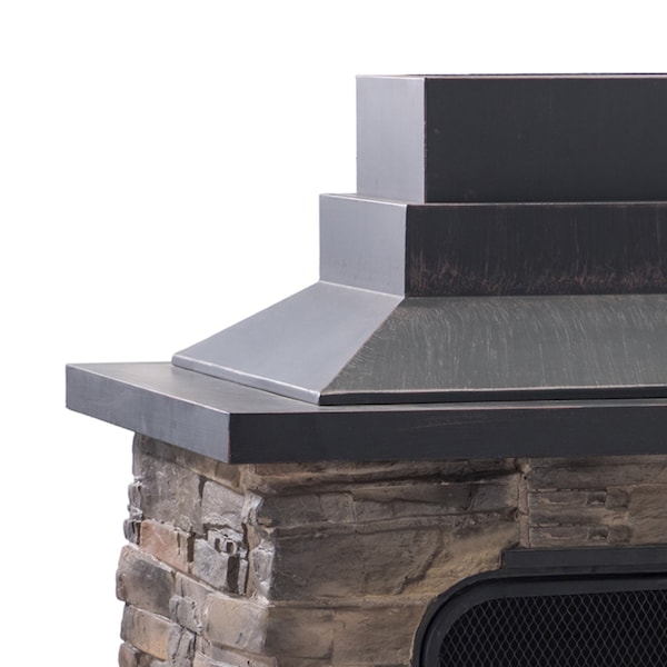 Sunjoy Farmington Wood Burning Fireplace - A304001100