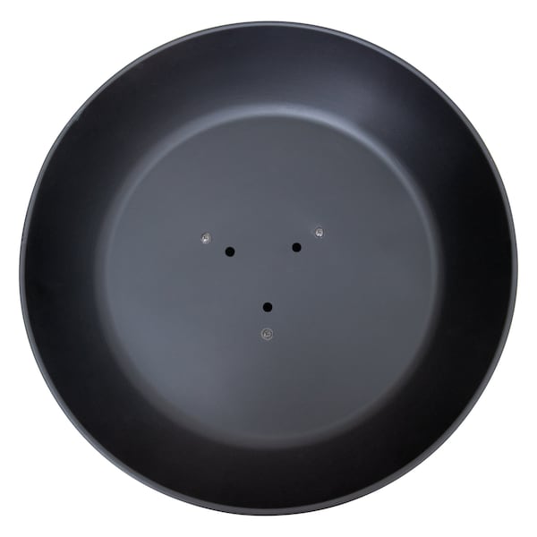 Sunjoy 22 in. Black Steel Round Wood Burning Fire Pit - A301035000