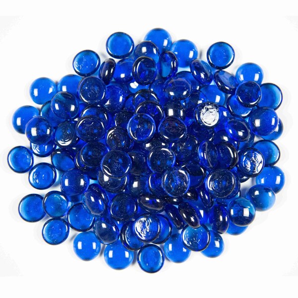 Msi 0.25 Cu. Ft. 0.5 In. 10 Lbs. Saphire Blue Round Fireglass Rock - ZOR-FIRGLS-0110