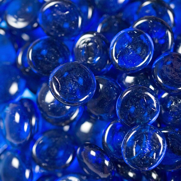 Msi 0.25 Cu. Ft. 0.5 In. 10 Lbs. Saphire Blue Round Fireglass Rock - ZOR-FIRGLS-0110