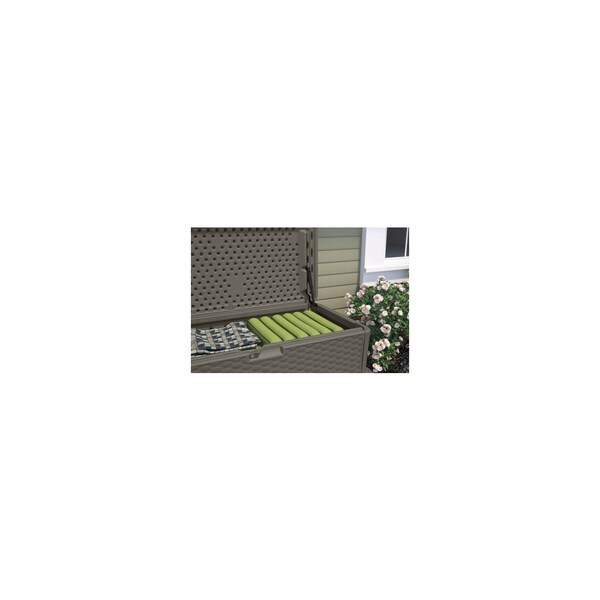 Suncast Deck Box 55in W X 29in D Gray Plastic 134 gal Gray - BMDB13400ST