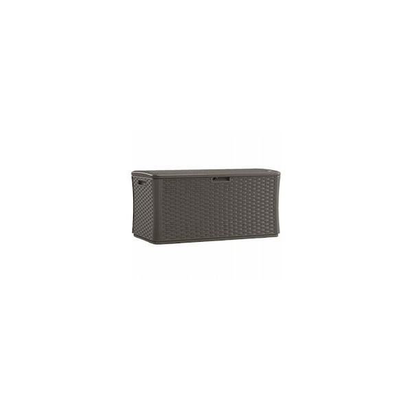 Suncast Deck Box 55in W X 29in D Gray Plastic 134 gal Gray - BMDB13400ST