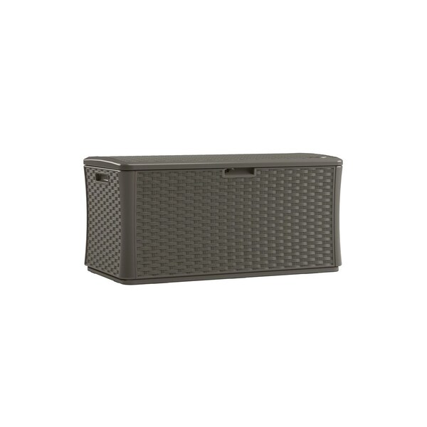 Suncast Deck Box 55in W X 29in D Gray Plastic 134 gal Gray - BMDB13400ST