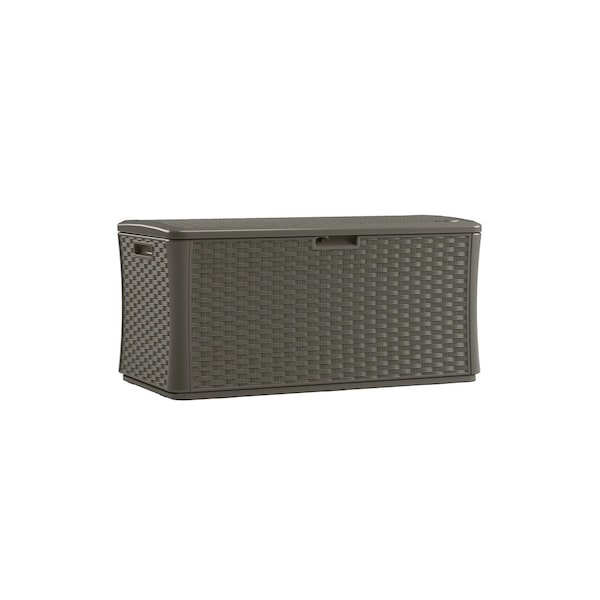 Suncast Deck Box 55in W X 29in D Gray Plastic 134 gal Gray - BMDB13400ST